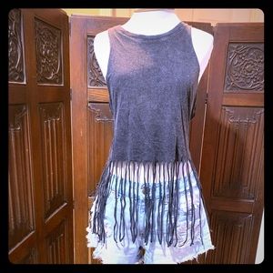 Forever 21 festival styled grey tank too